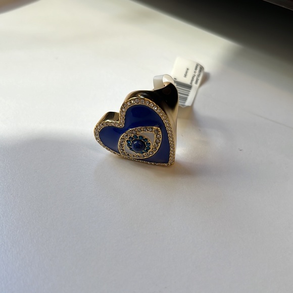 GORGEOUS Kurt Geiger London Evil Eye Heart Cocktail Ring - Picture 6 of 7